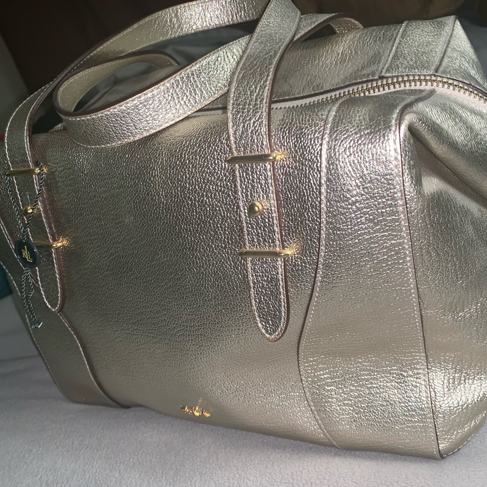 Ralph Lauren metallic purse (PERFECT CONDITION)